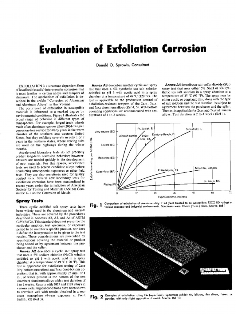 ASM Evaluation of Exfoliation Corrosion | PDF