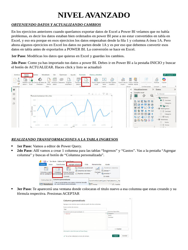 Exportar y Transformar Datos en Power BI | PDF | Microsoft Excel