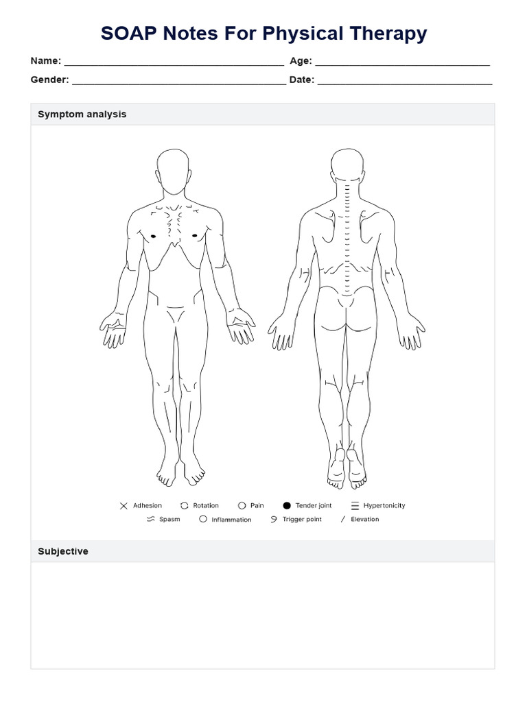 Physical Therapy SOAP Notes Template | PDF