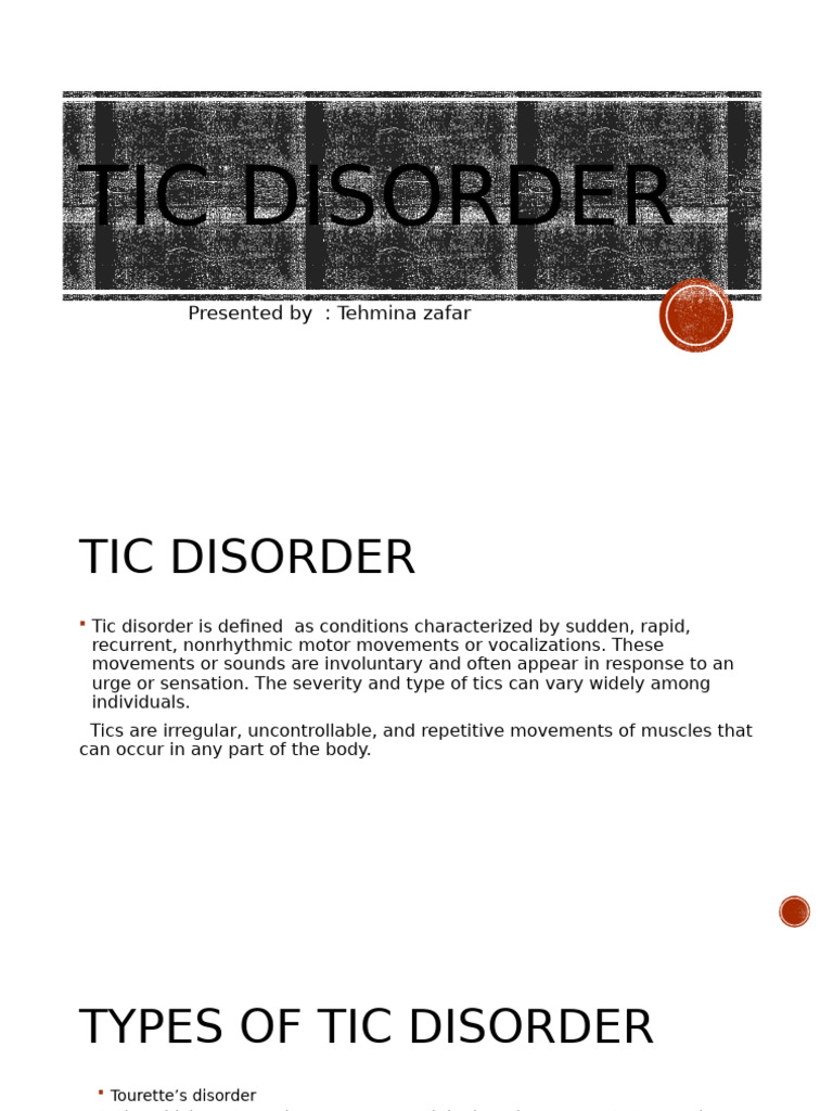 Wa0016 | PDF | Tourette Syndrome | Medical Specialties