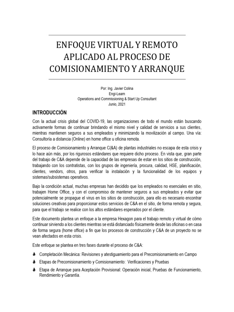 Proceso virtual de comisionamiento y arranque rev 1 21 06 21 pdf