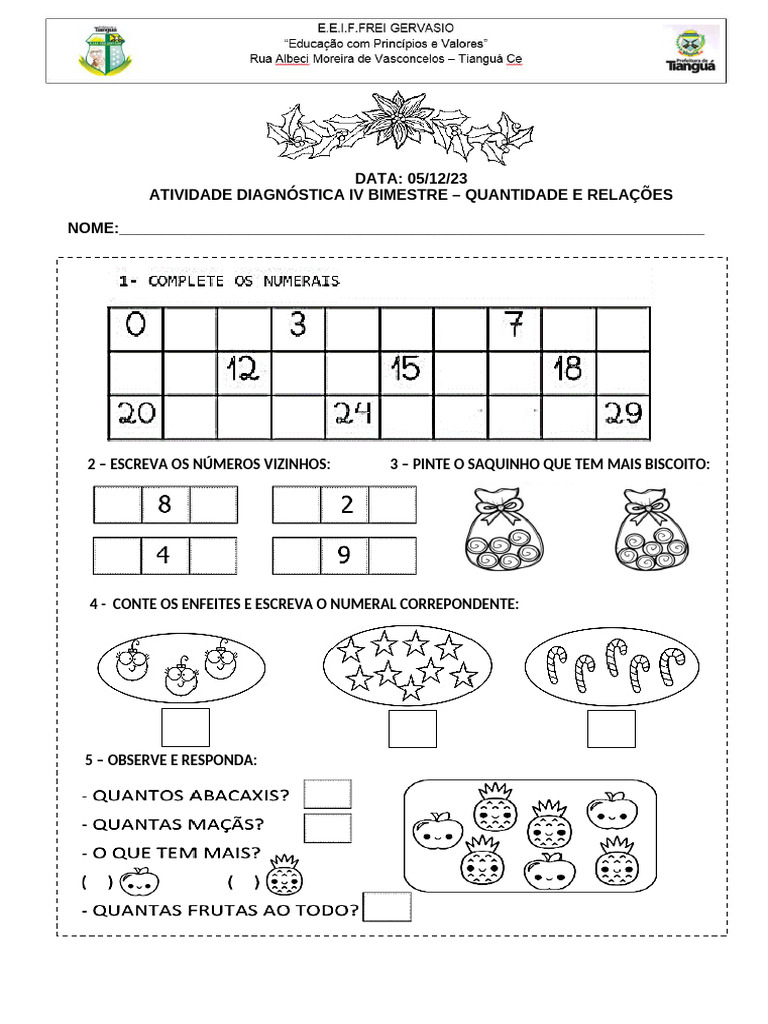Atividades Finais Iv Bimestre | PDF | Carreira e Crescimento | Negócios