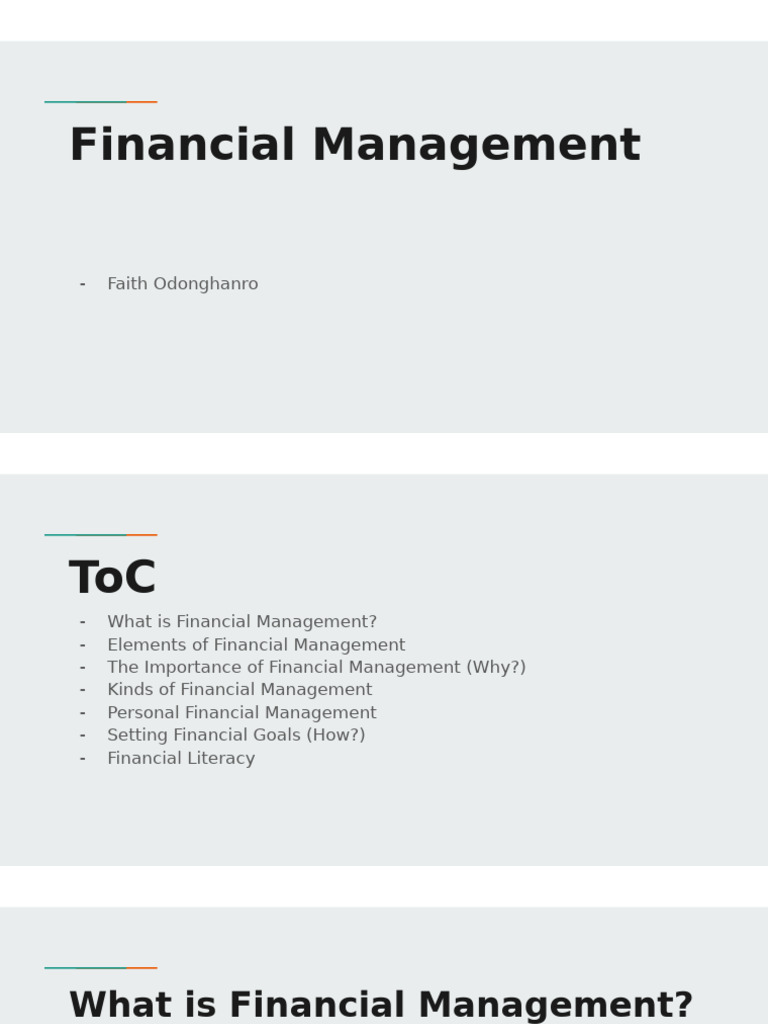 Financial Management | PDF | Expense | Investing