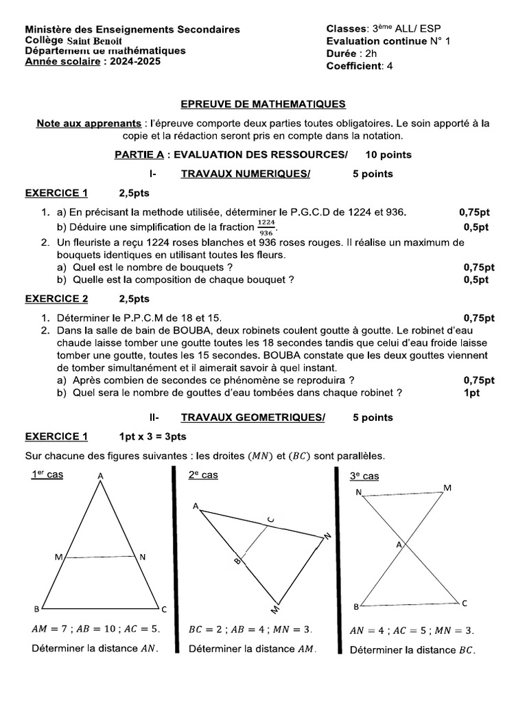 3e Maths | PDF