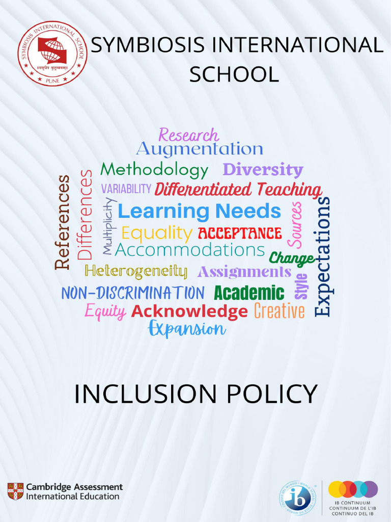 SIS Inclusion Policy Overview | PDF | Special Education ...