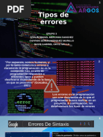Tipos de Errores en Programación | PDF | Error de programación ...