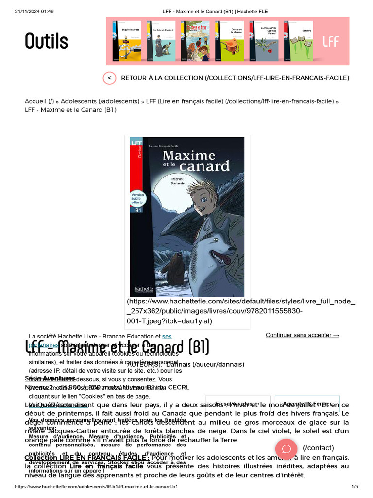 Maxime et le Canard - LFF B1 | PDF | Cookie (informatique) | Informatique