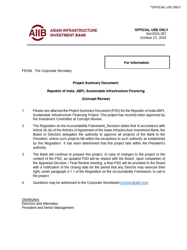 ABFL Sustainable Infrastructure Financing | PDF | Electric Vehicle ...