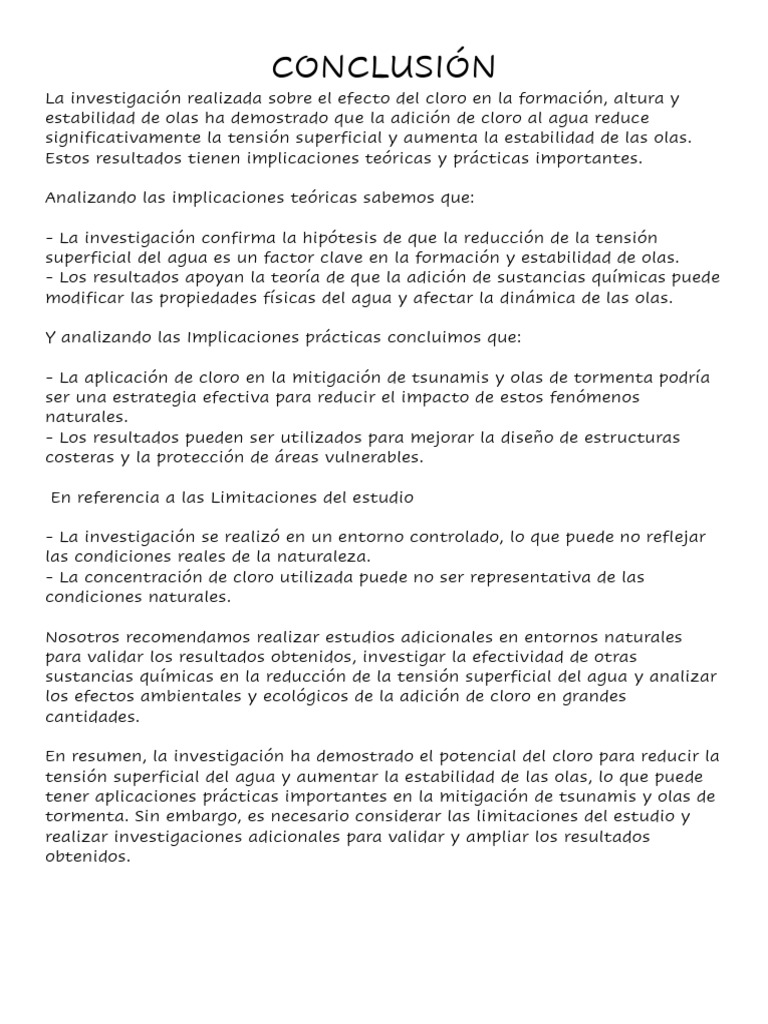 Conclusión | PDF | Derecho | Ciencia y matemáticas