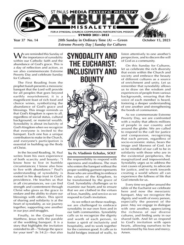 Synodality and Inclusivity in Faith | PDF | God The Father | Jesus
