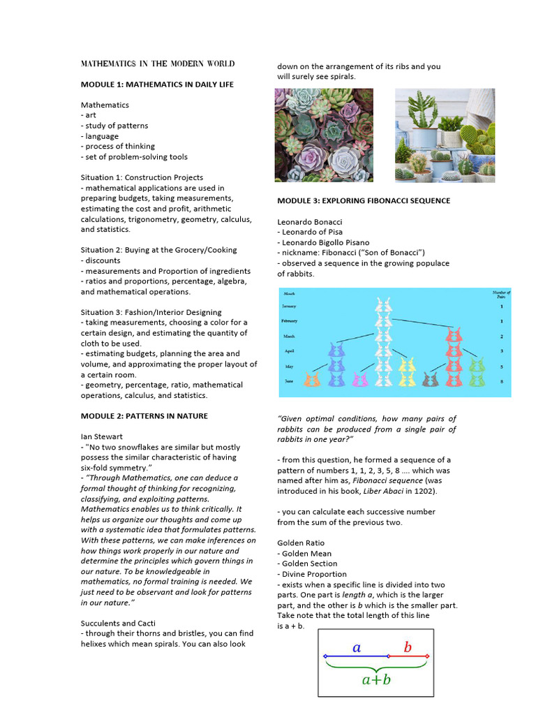 Real-World Applications of Mathematics | PDF | Proposition | Numbers
