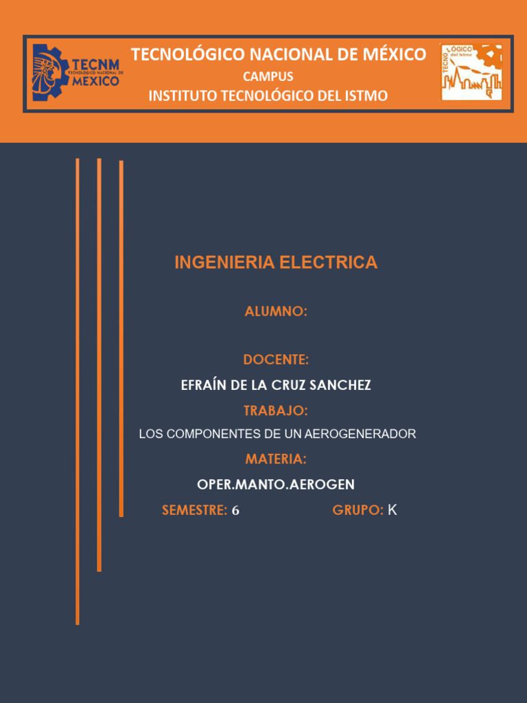 Componentes de un Aerogenerador | PDF | Turbina | Energía eólica