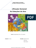 PPP Planificação Semanal Educação Pré-Escolar - As Estações Do Ano