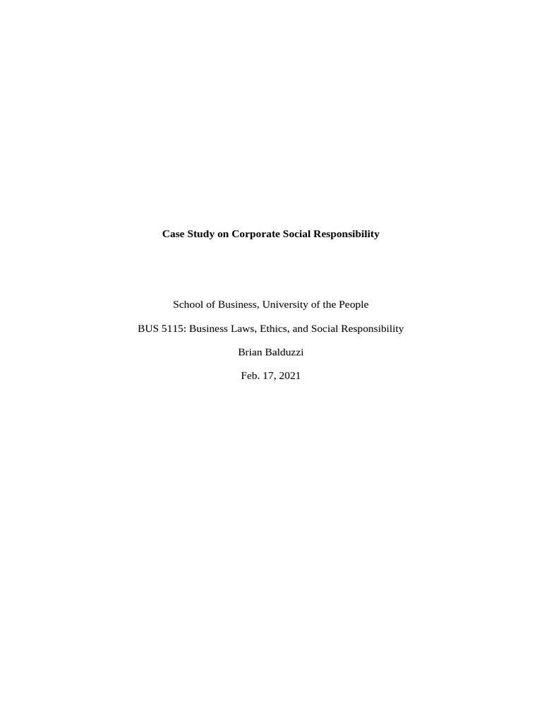 Business Ethics WA Unit 3 | PDF | Corporate Social Responsibility ...