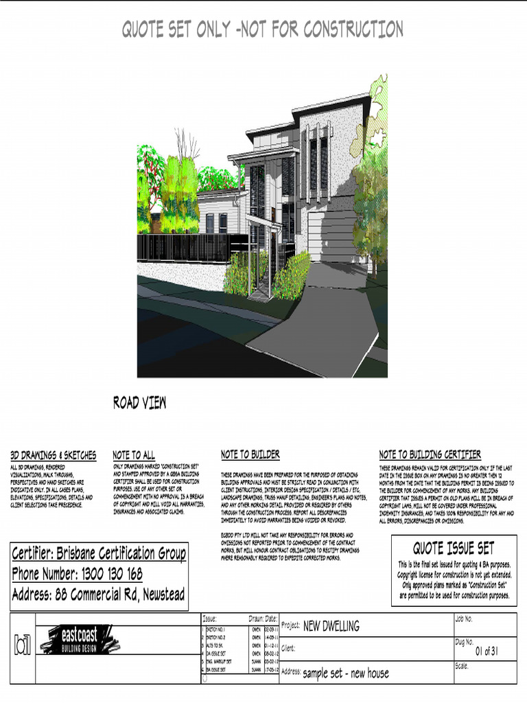 2012.sample Plan Set | PDF | Storm Drain | Breach Of Contract