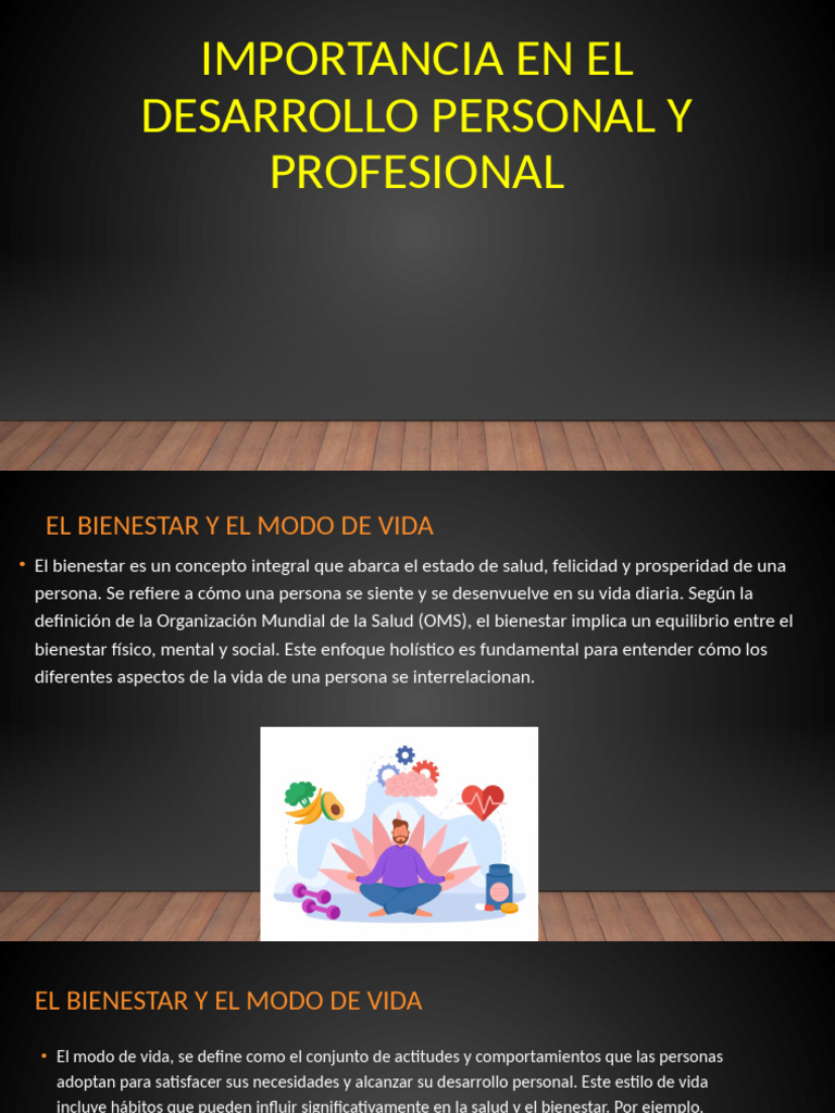 Importancia en El Desarrollo Personal y Profesional | PDF