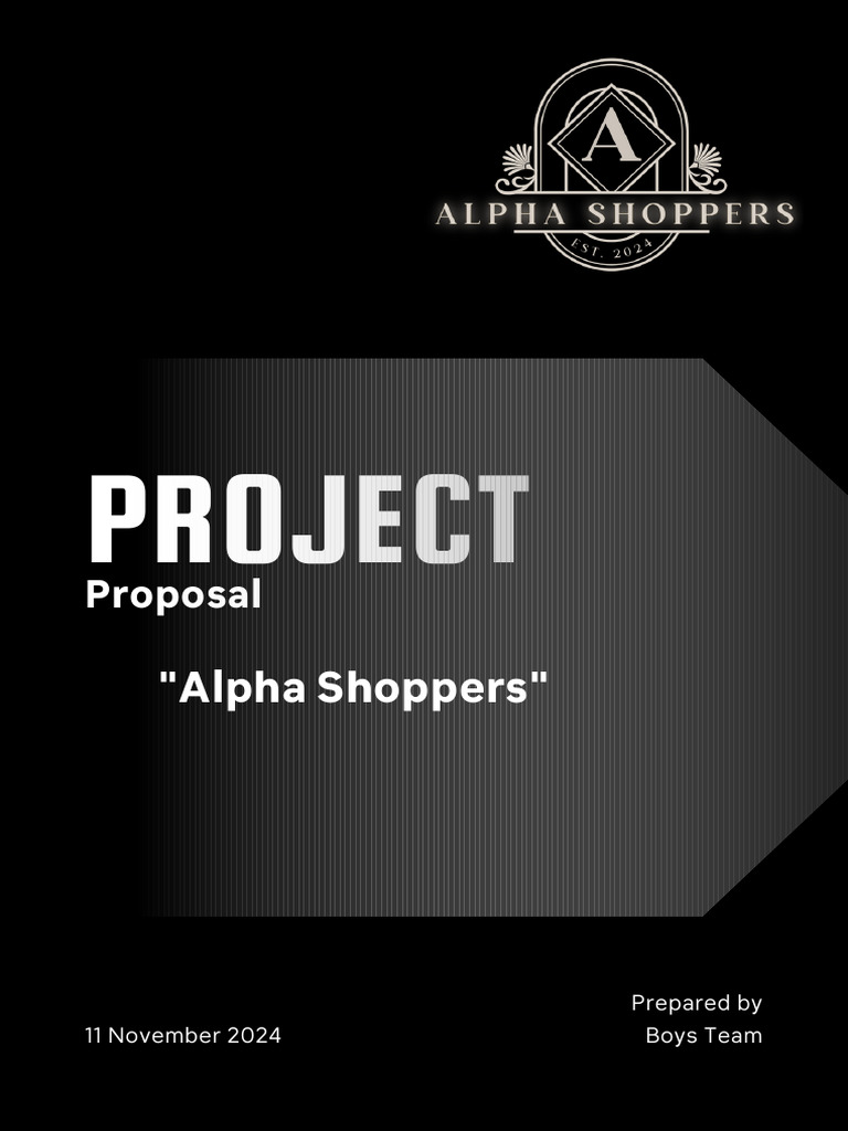 Purple Gradient Modern Project Proposal A4 | PDF | E Commerce | Alibaba ...