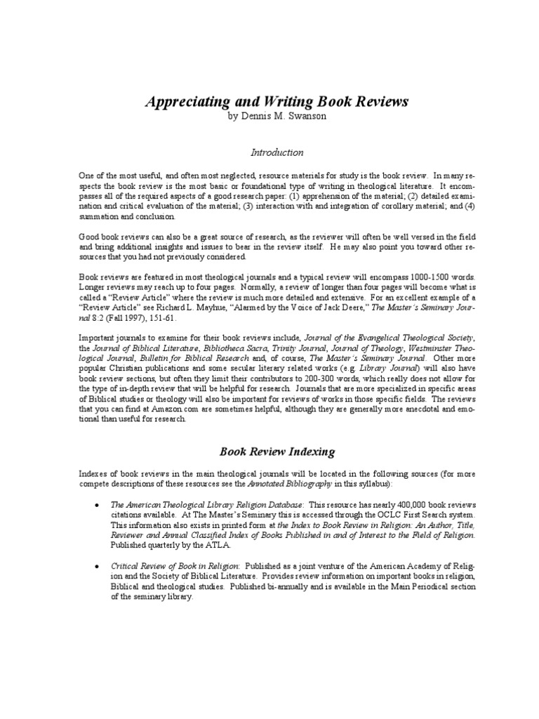 writing-a-good-book-review-pdf-books-religion-and-belief