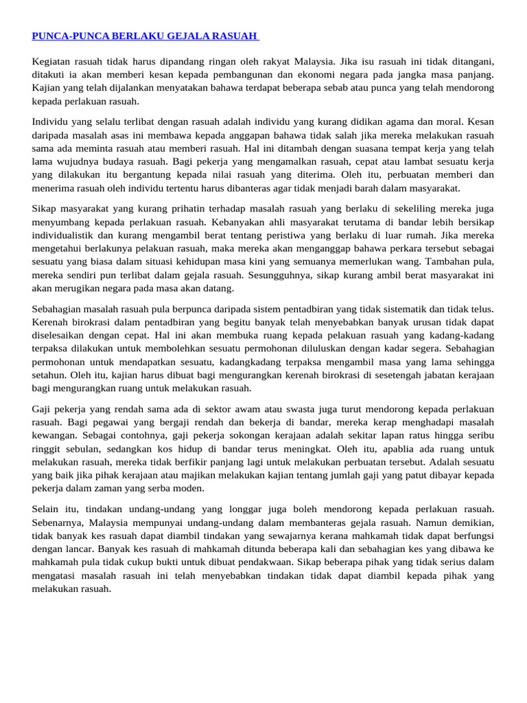 esei punca rasuah | PDF