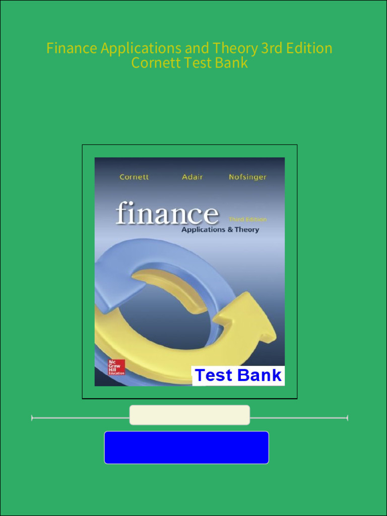 Financial Statement Analysis Test Bank Pdf
