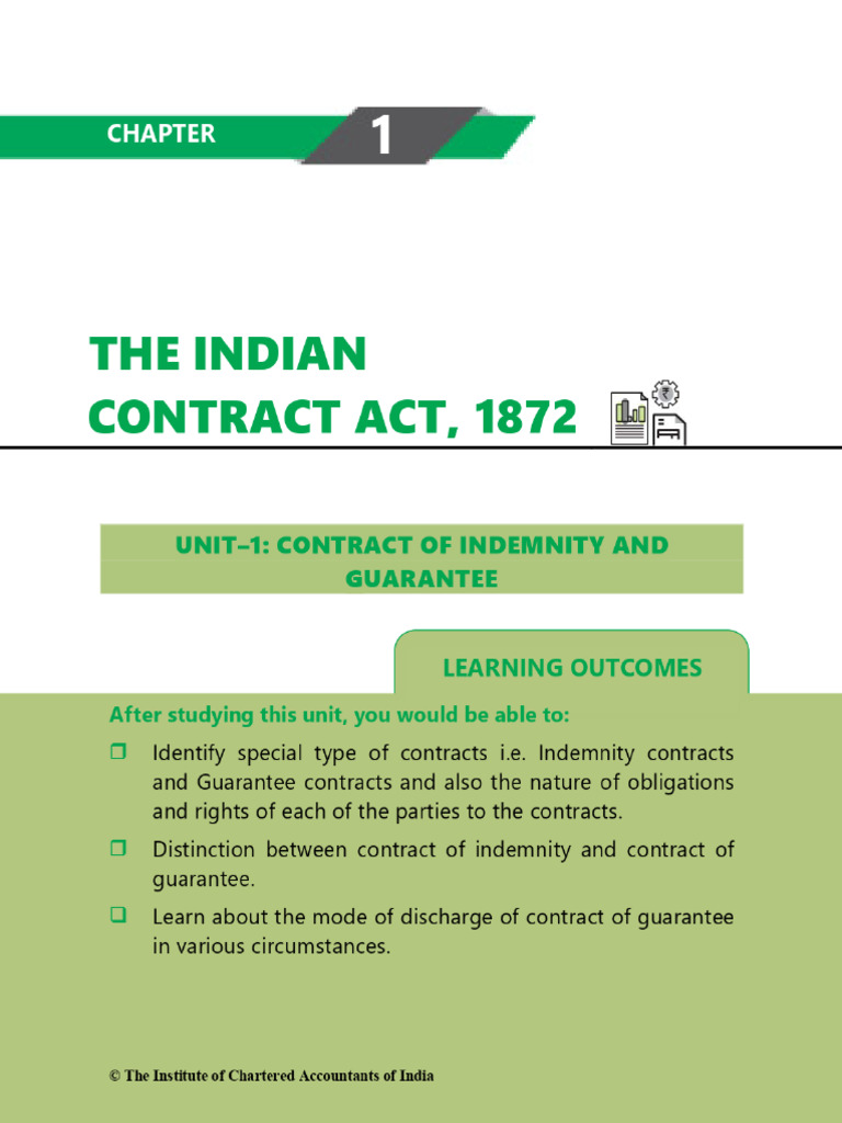 Indemnity and Guarantee Contracts Explained | PDF | Guarantee | Indemnity