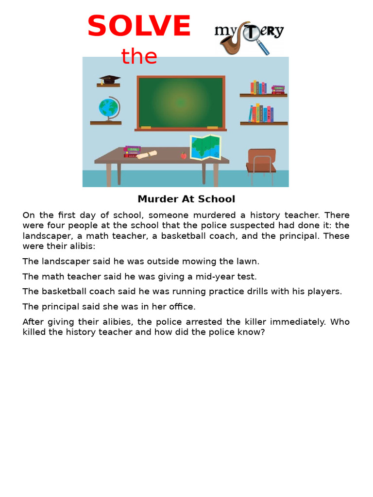 Solve The Mystery | PDF | History