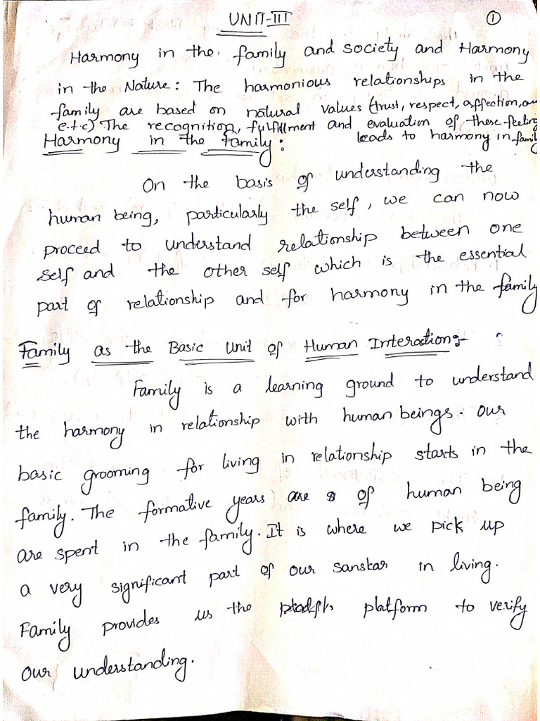 UHV Unit 3 Written Notes | PDF
