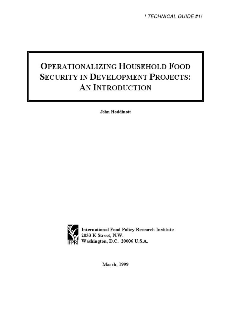 Household Food Security | PDF | Food Security | Evaluation