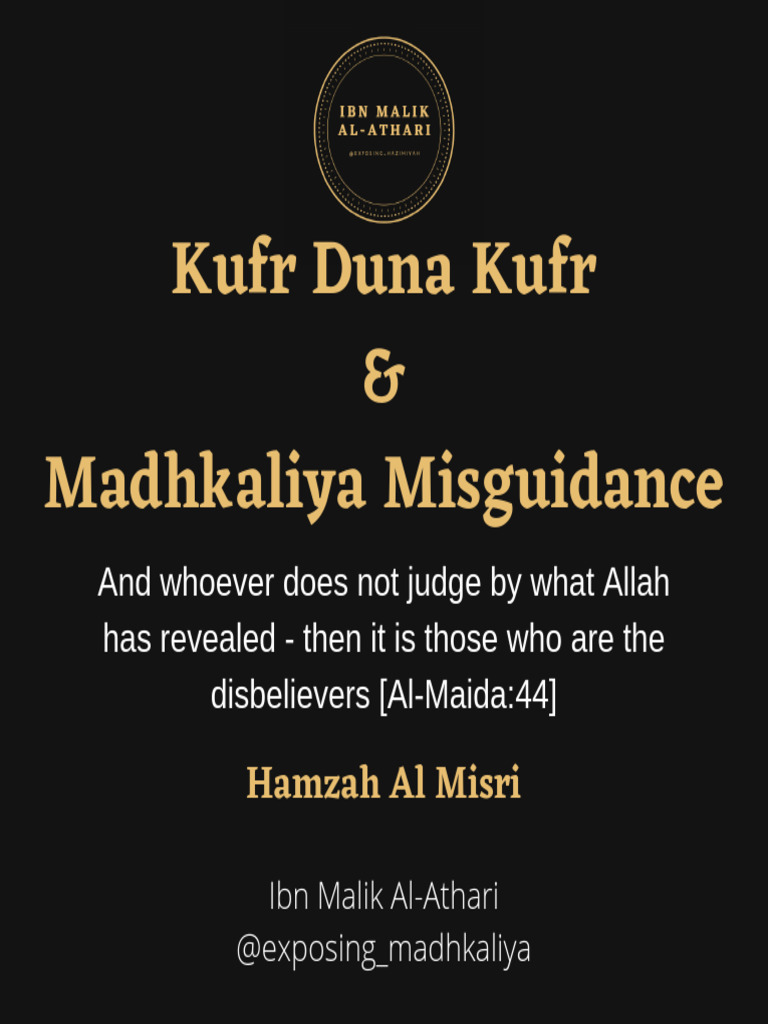 Understanding Kufr Duna Kufr | PDF | God In Islam | Hadith
