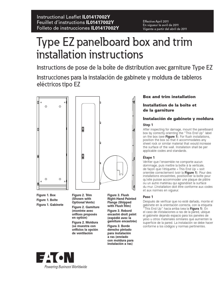Instructions d'installation boîte EZ | PDF