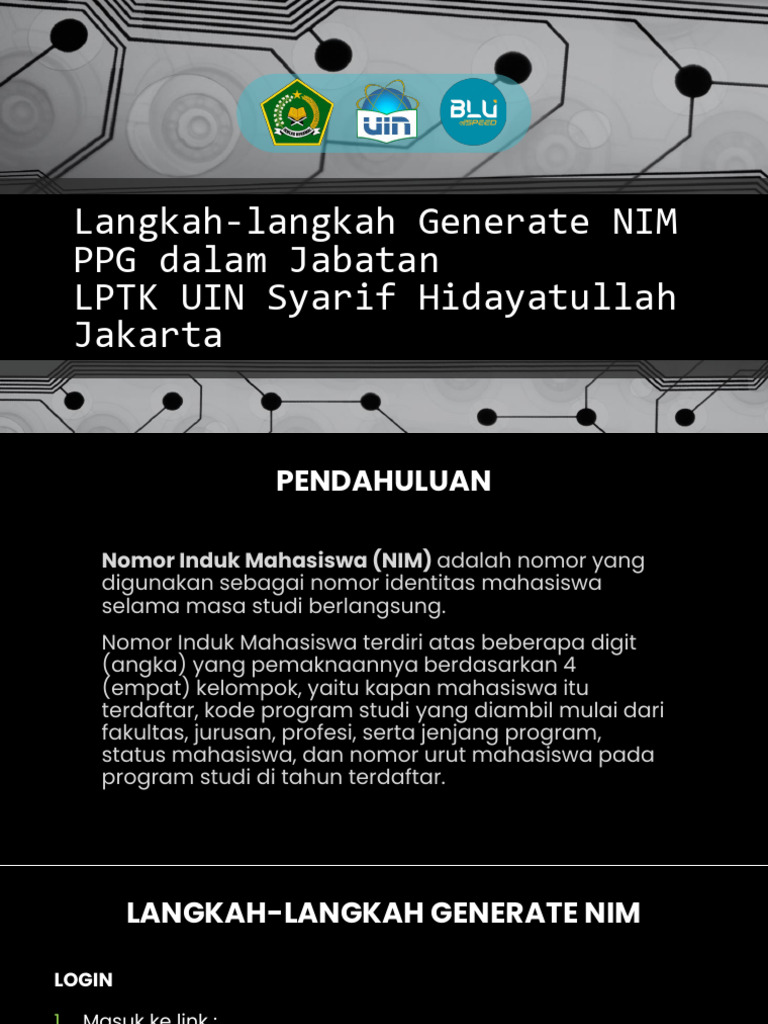 Langkah-Langkah Generate NIM PPG UIN Jakarta | PDF | Karier & Perkembangan