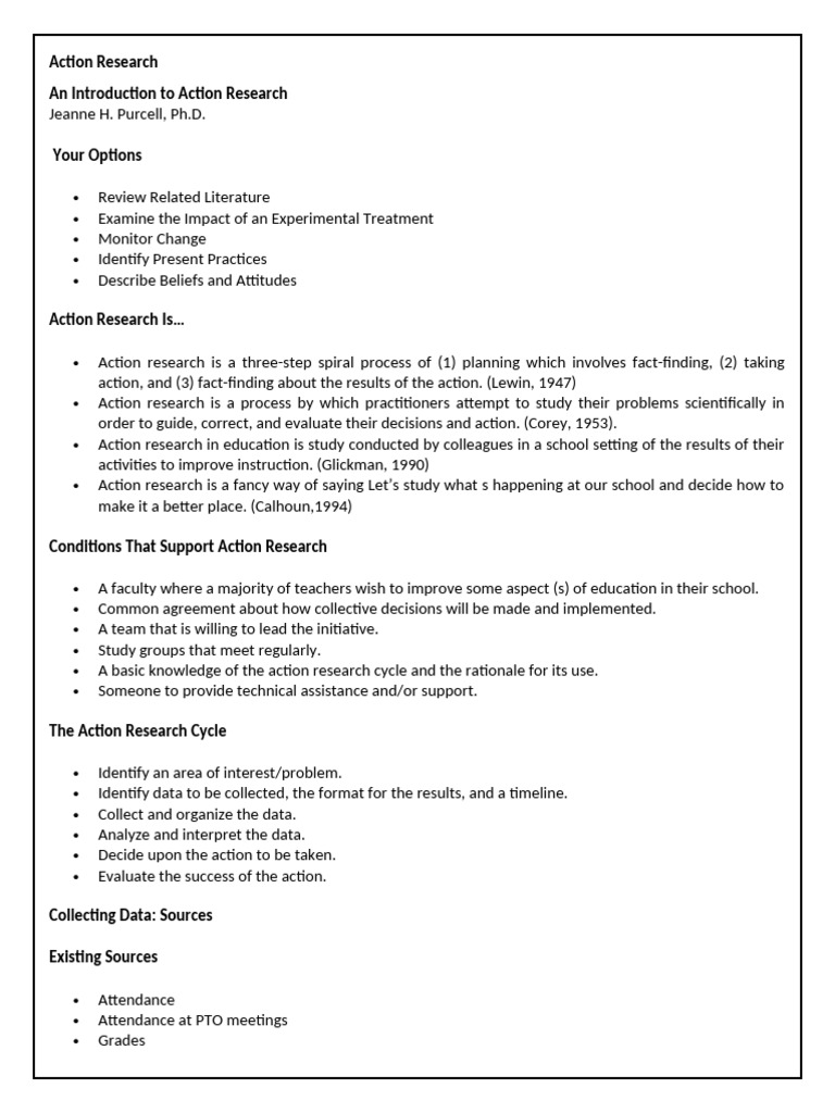 Understanding Action Research in Education | PDF | Action Research | Data