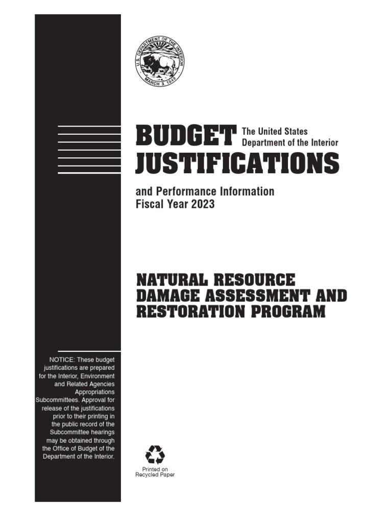 Fy2023 Nrdar Greenbook Pdf United States Fish And Wildlife Service