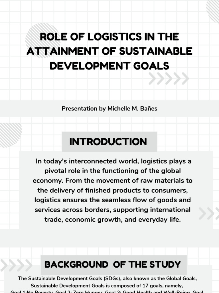 Logistics' Impact on Sustainable Goals | PDF | Sustainability ...