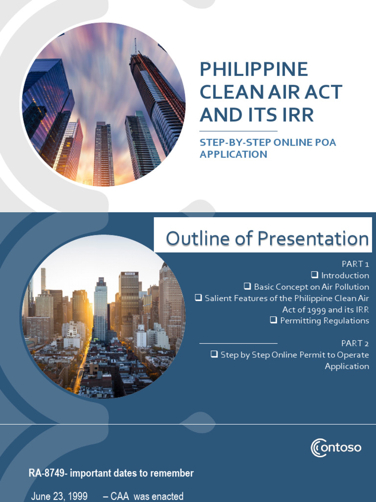 Philippine Clean Air Act Online Permit Guide | PDF | Exhaust Gas | Air ...