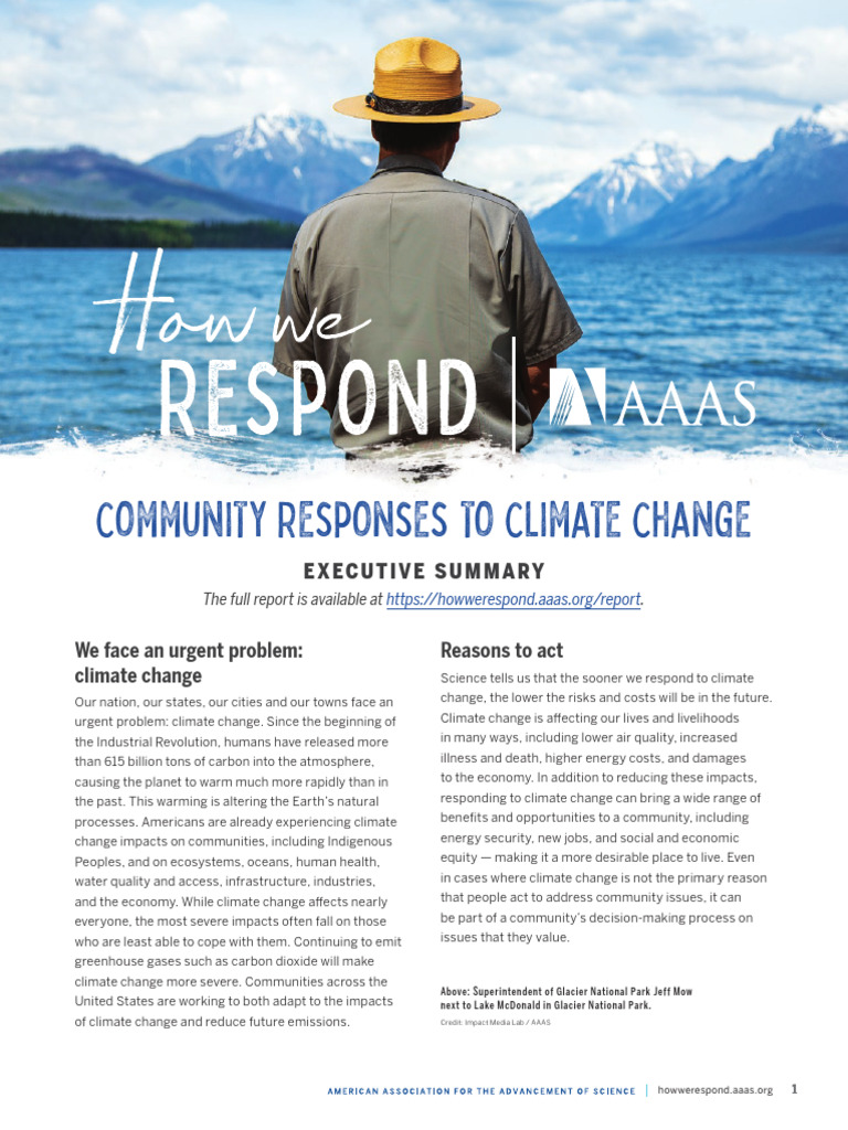 Community Actions Against Climate Change | PDF | Climate Change ...