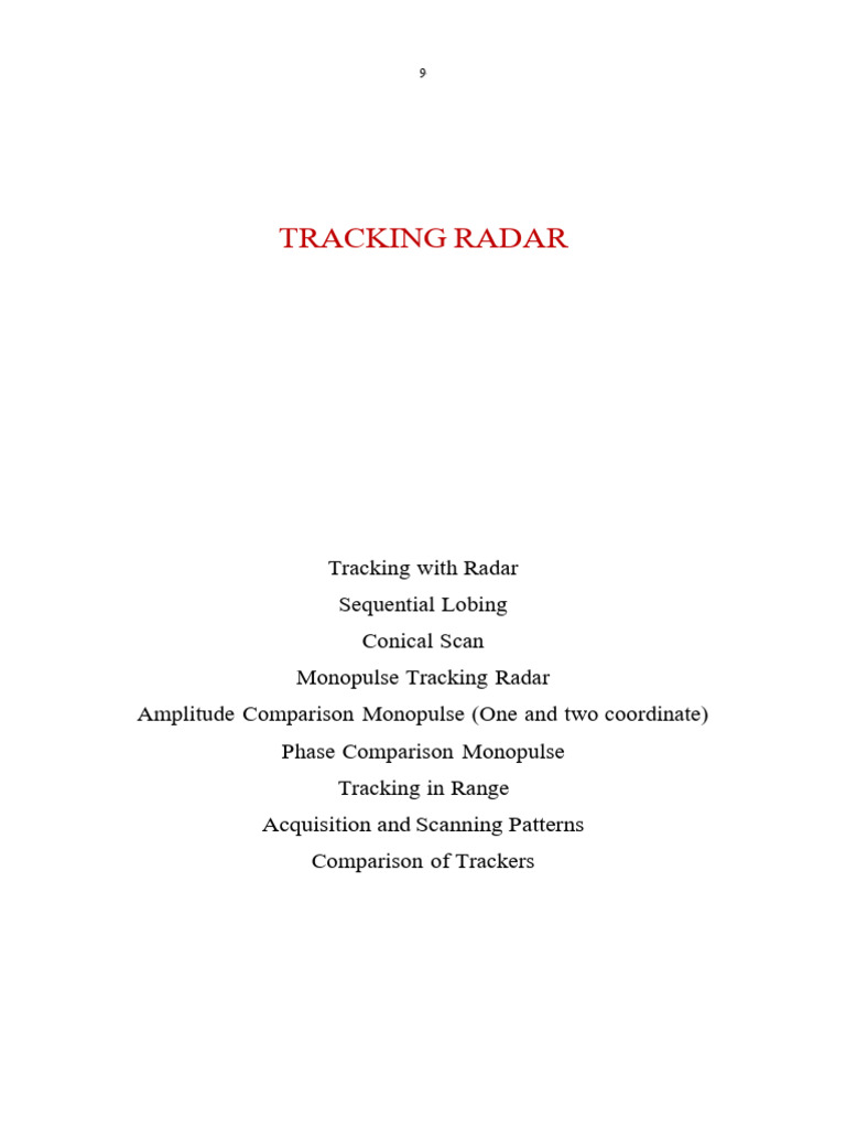 Monopulse and Sequential Lobing Radar | PDF | Radar | Detector (Radio)