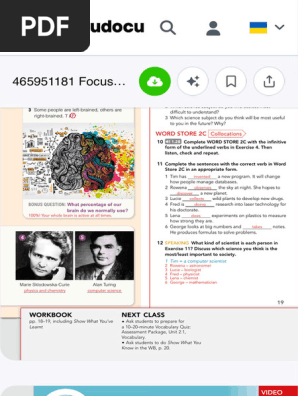 Focus 2 2e Students Book With Answers PDF - Second Edition