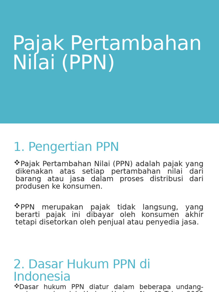 Panduan Lengkap Pajak PPN Indonesia | PDF