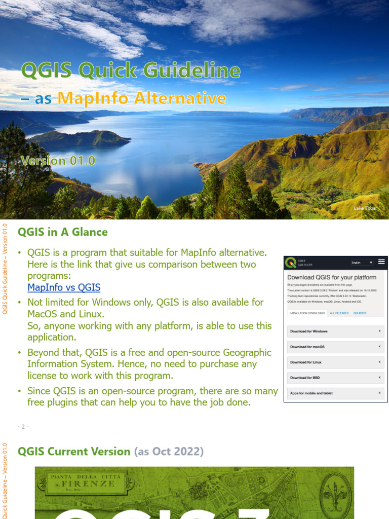 QGIS Quick Guideline for Users | PDF | Computing | Software