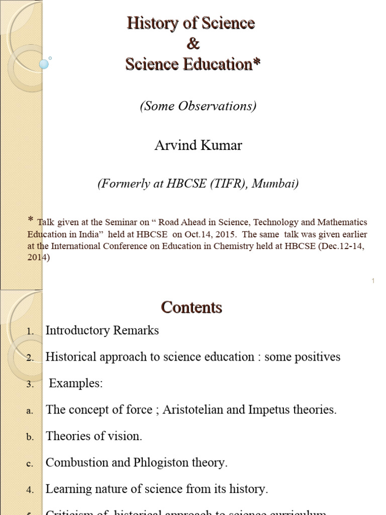 05-History of Science & Science Education | PDF | Force | Science