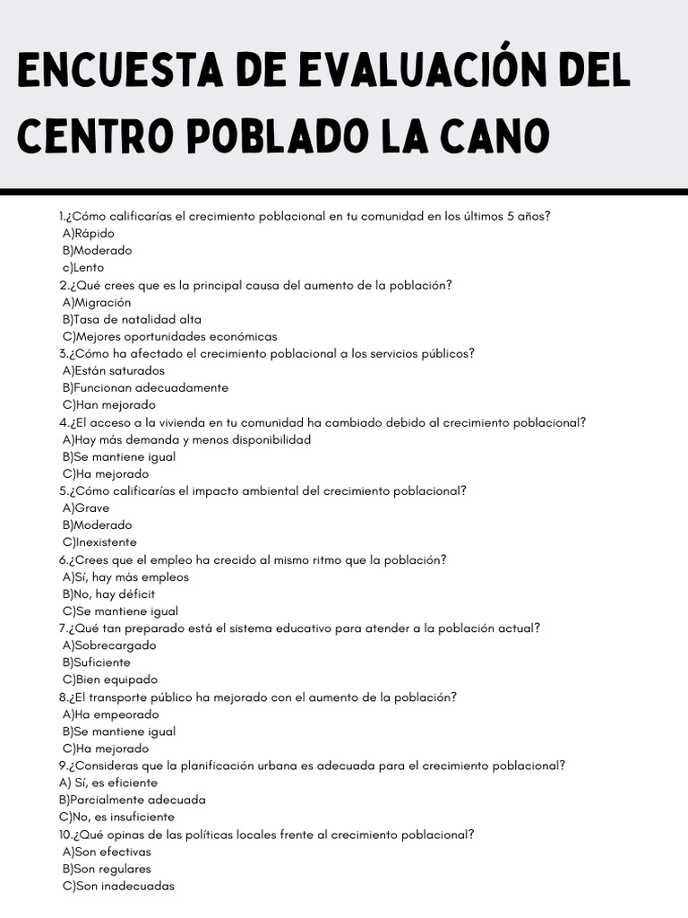 Hoja de Trabajo Imprimible Encuesta de Evaluación Del Desempeño Docente ...