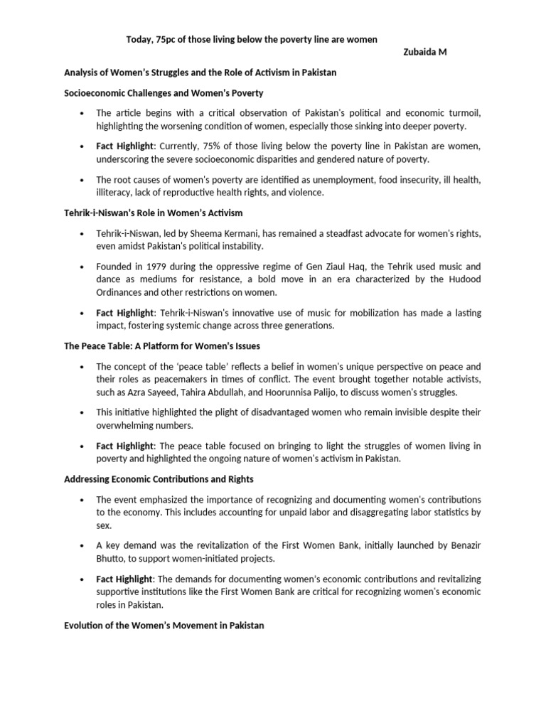 Women's Struggles in Pakistan | PDF | Feminist Movement | Gender Studies