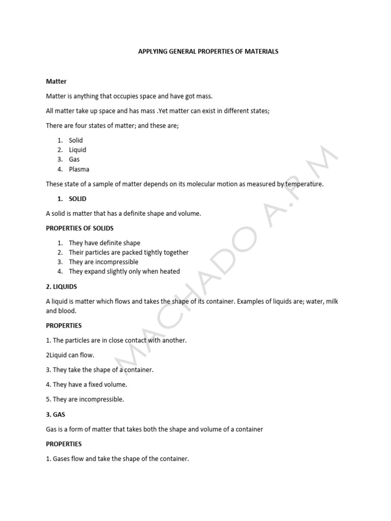 Properties of Materials | PDF | Gases | Heat Treating