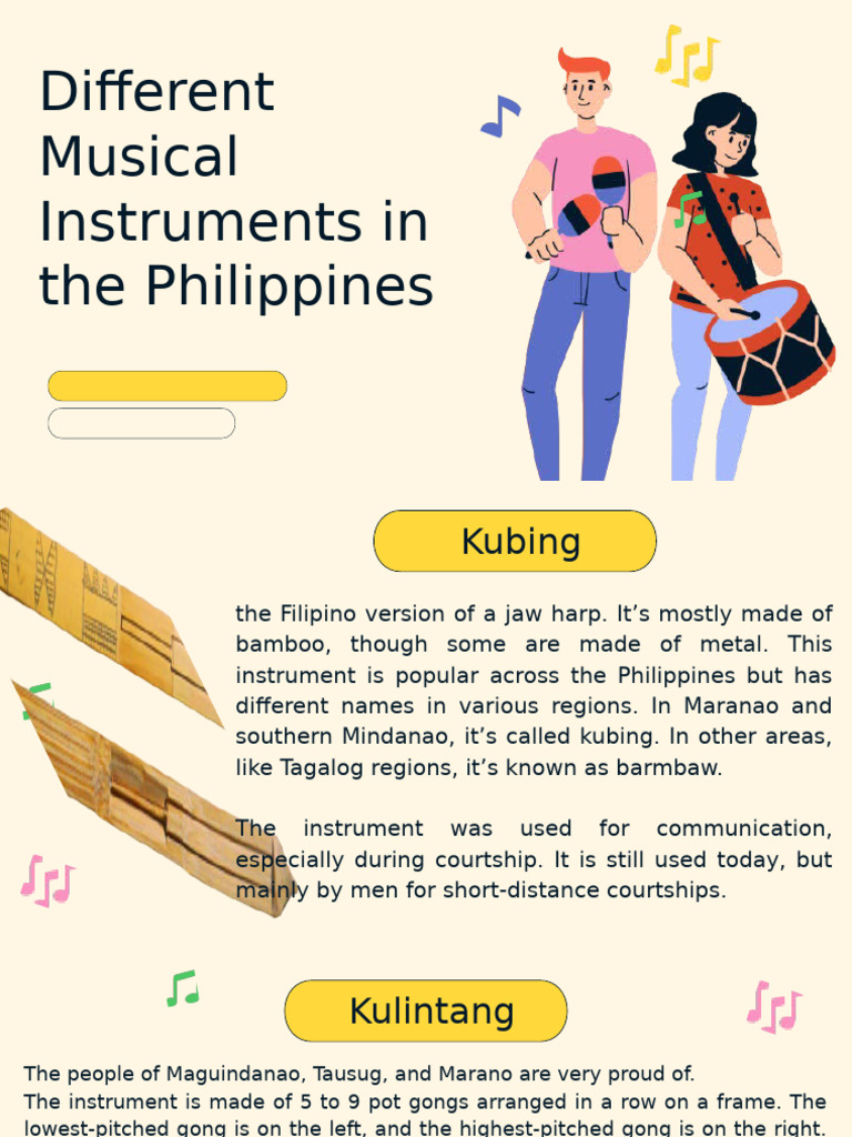 Traditional Filipino Musical Instruments | PDF | Musical Instruments ...