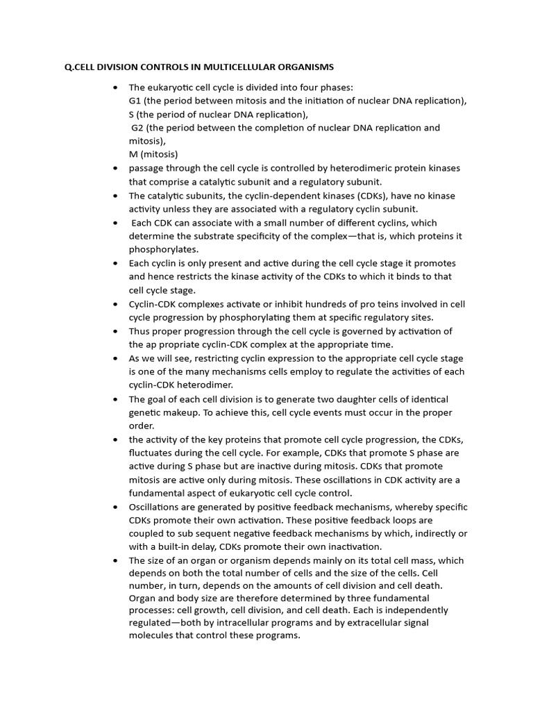 Cell cycle notes word docs pdf cell cycle apoptosis