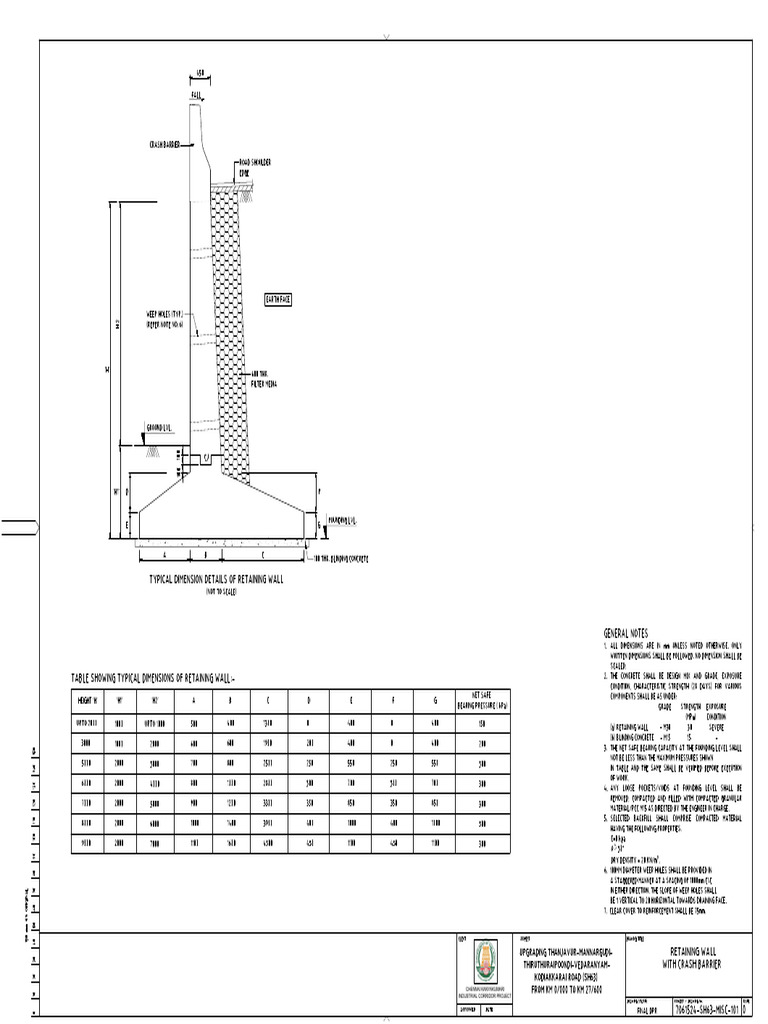 Appendix - B13 - Retaining Wall SH63 | PDF