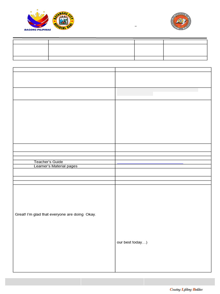 DETAILED Lesson Planable | PDF | Animation | 2 D Computer Graphics
