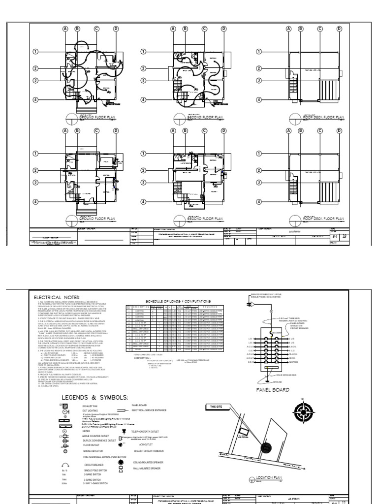Two-Storey Residential House Plans | PDF | Pipe (Fluid Conveyance) | Wire