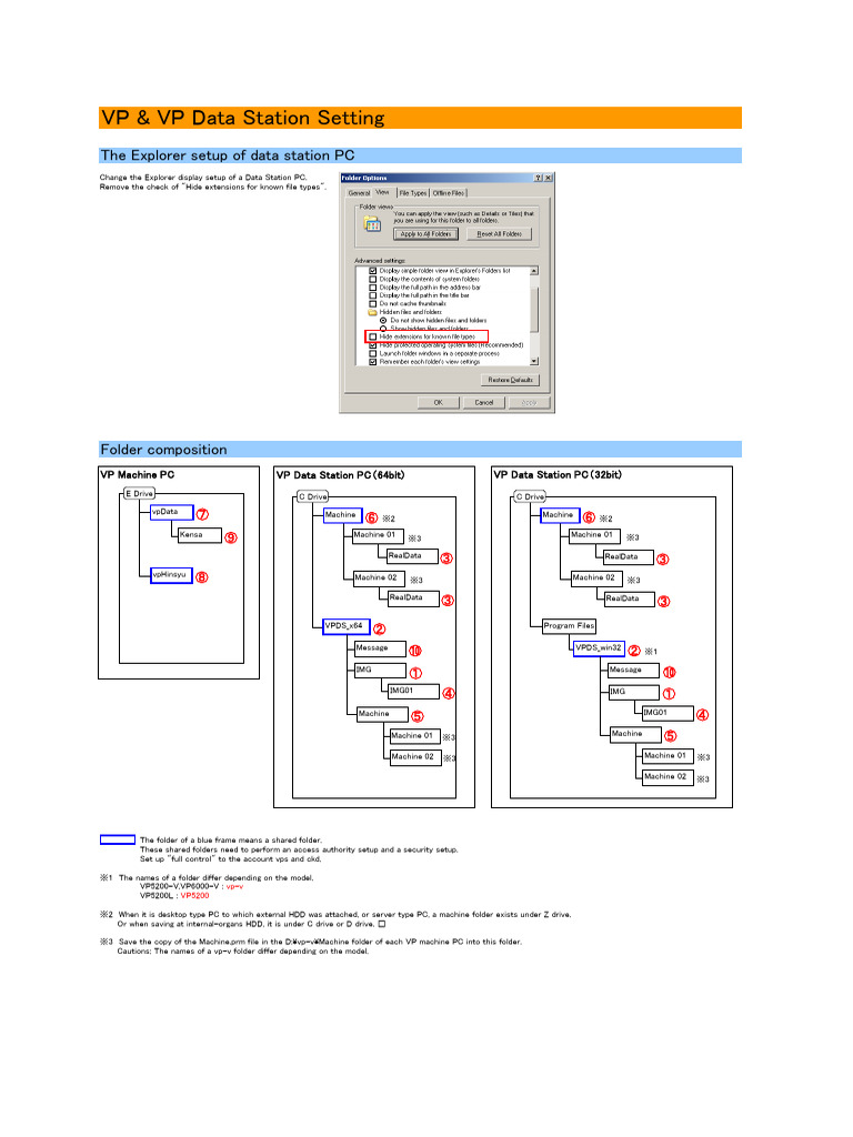 VP Machine PC and Data Station PC Setting | PDF | Computer File ...